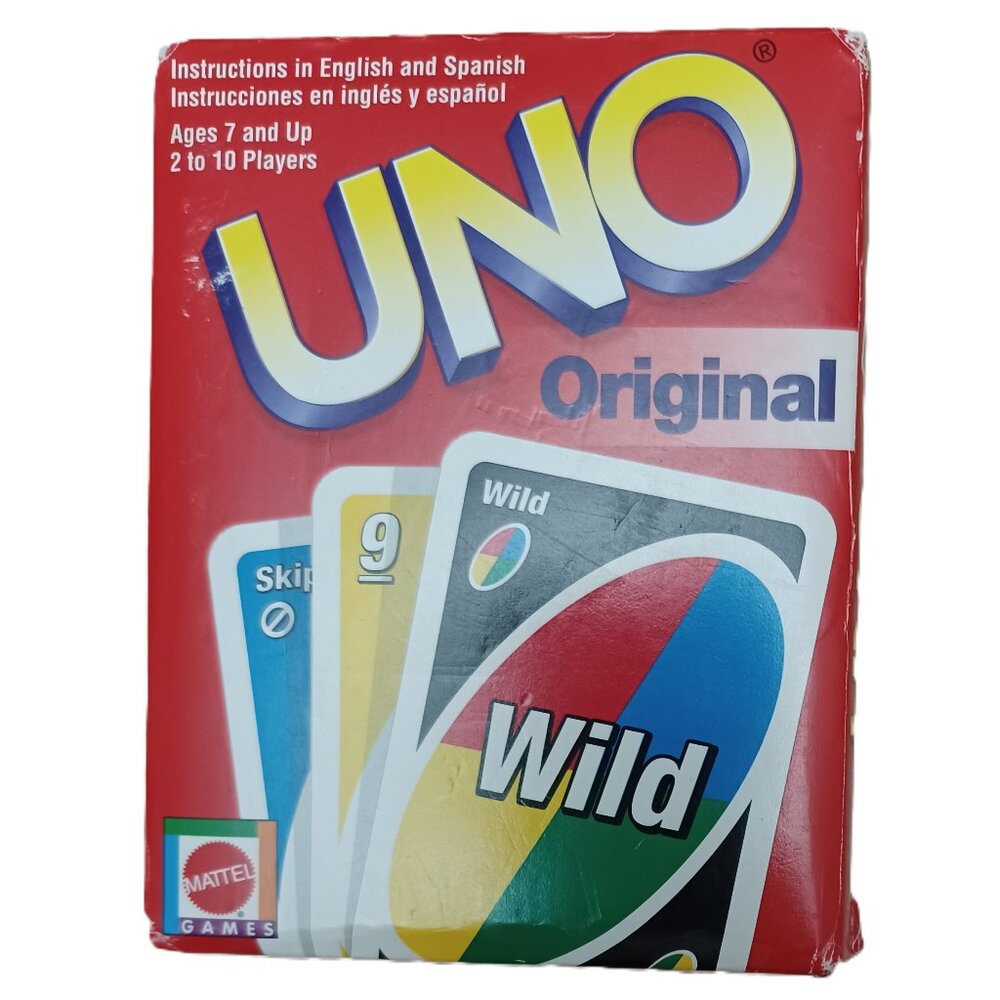 Vintage UNO Original Card Game Set: Open Box VERY GOOD LIKE NEW